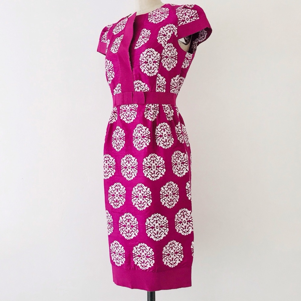 CAROLINA HERRERA | Silk Paisley Sheath Dress
